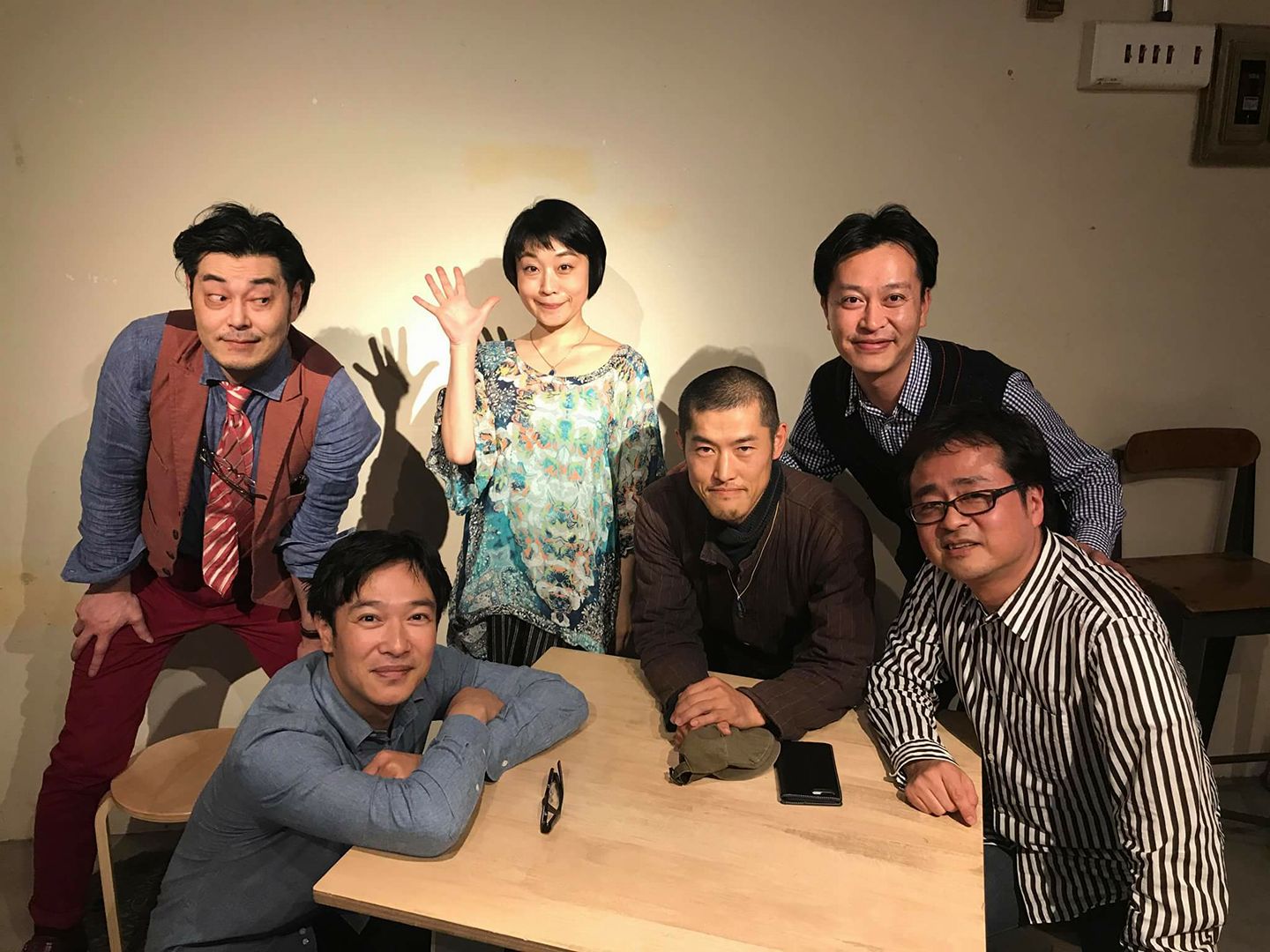 金崎敬江(左三), 堺克弘(右二)